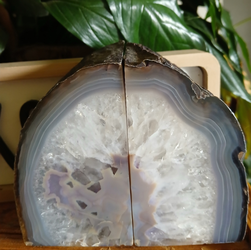 ♡Lovely Agate Bookends🤍🪨